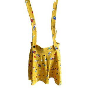 NWT Disney 0X Skirt Overalls 0X Mickey And Friends Yellow Brand New Hot Topic